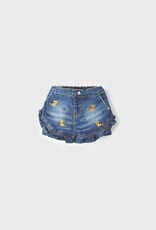 Mayoral Little Girls Animal Denim Trousers