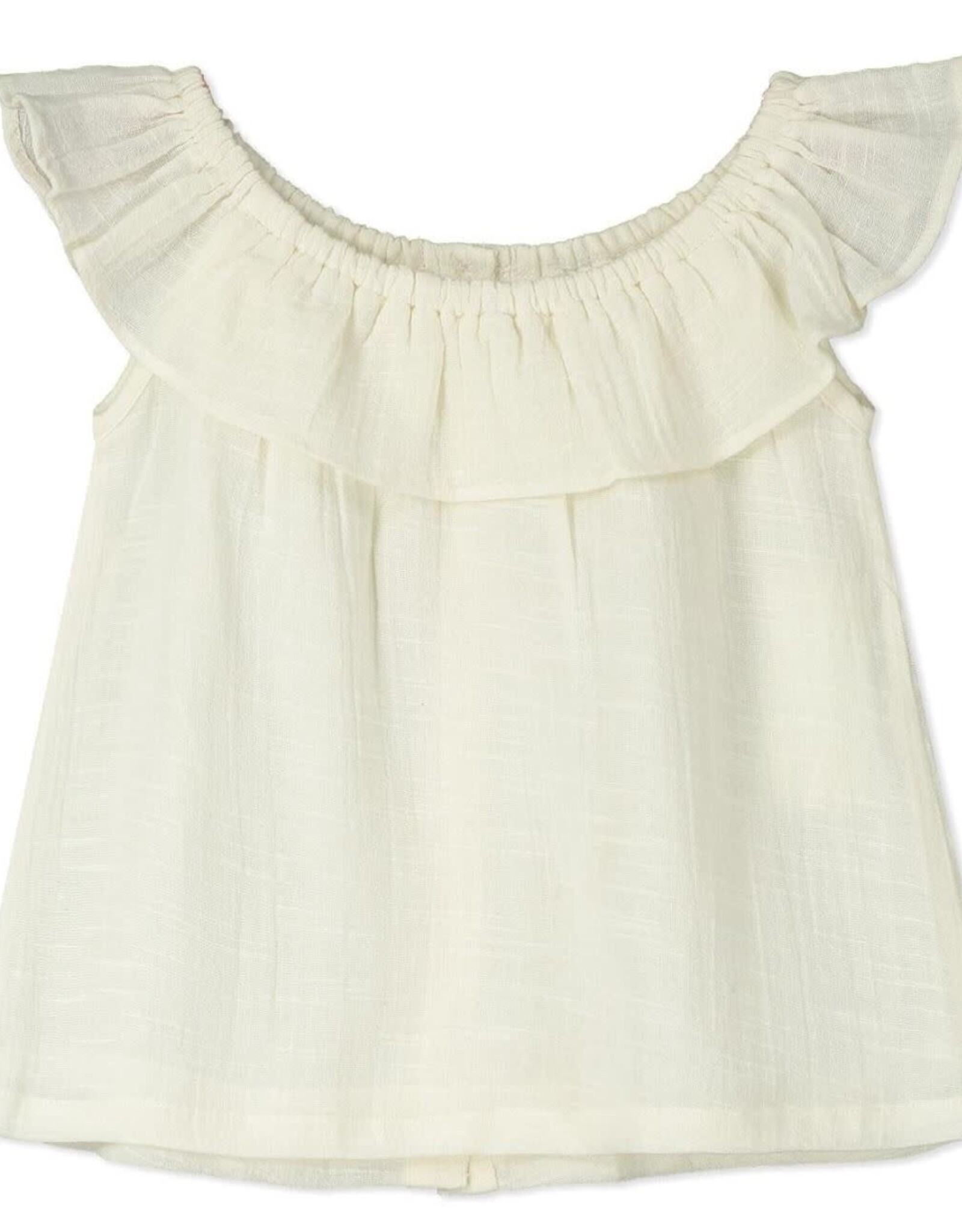 Poppet & Fox White Woven Tank Top