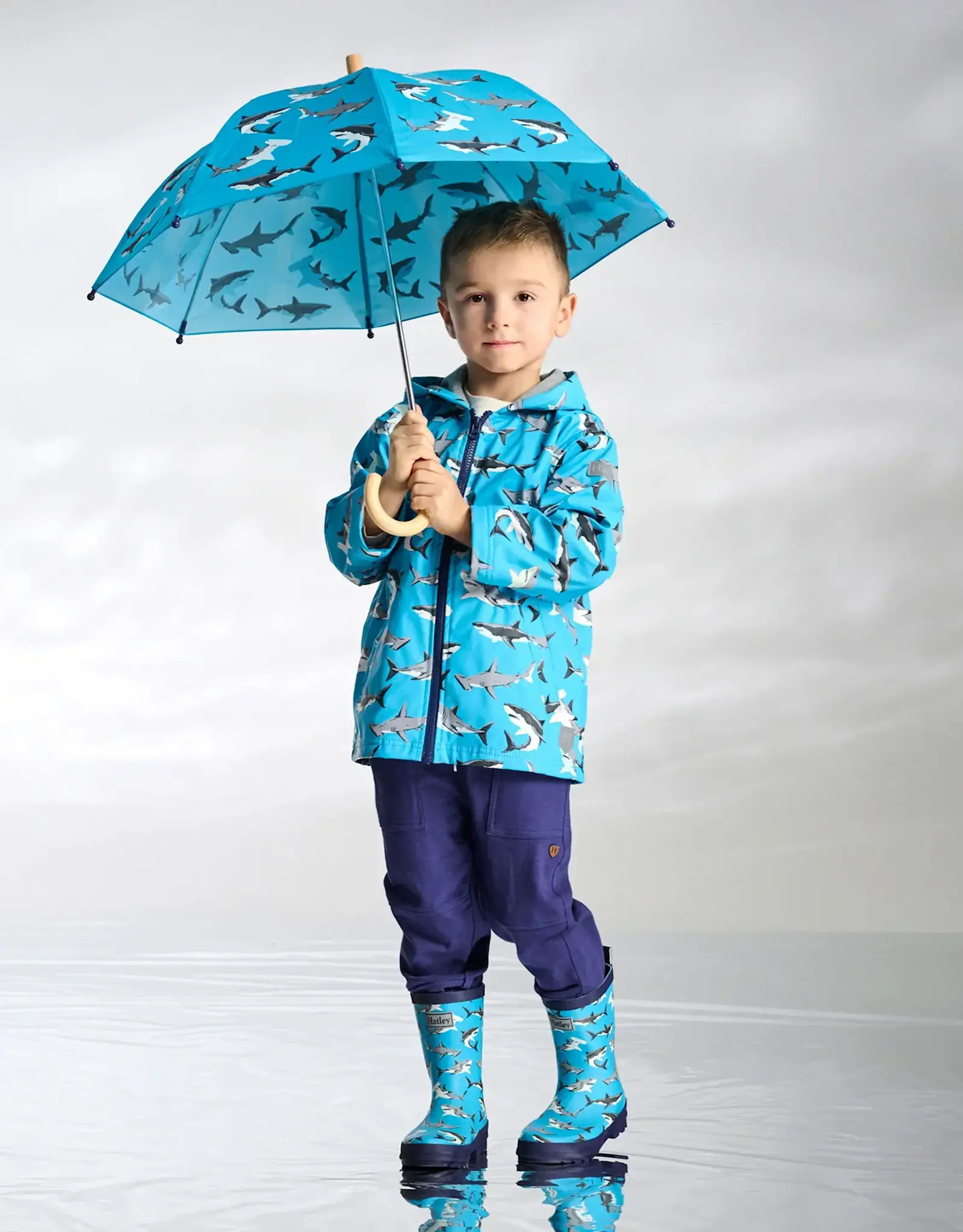 Hatley Shark Party Matte Rain Boots