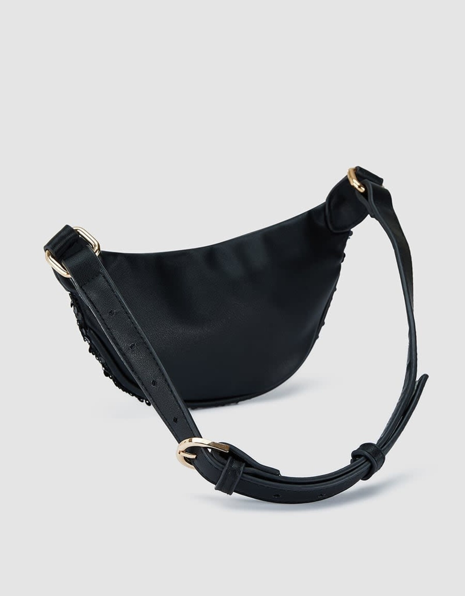 Abel & Lula Black Sequins Fanny Pack