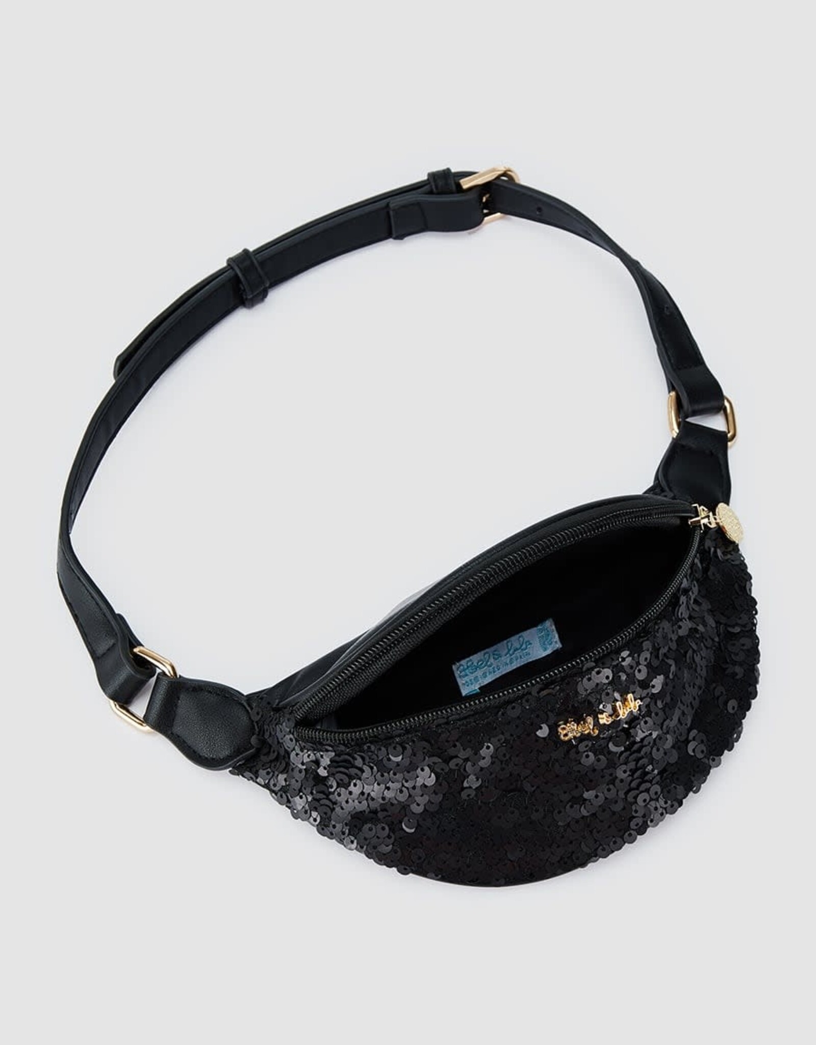 Abel & Lula Black Sequins Fanny Pack
