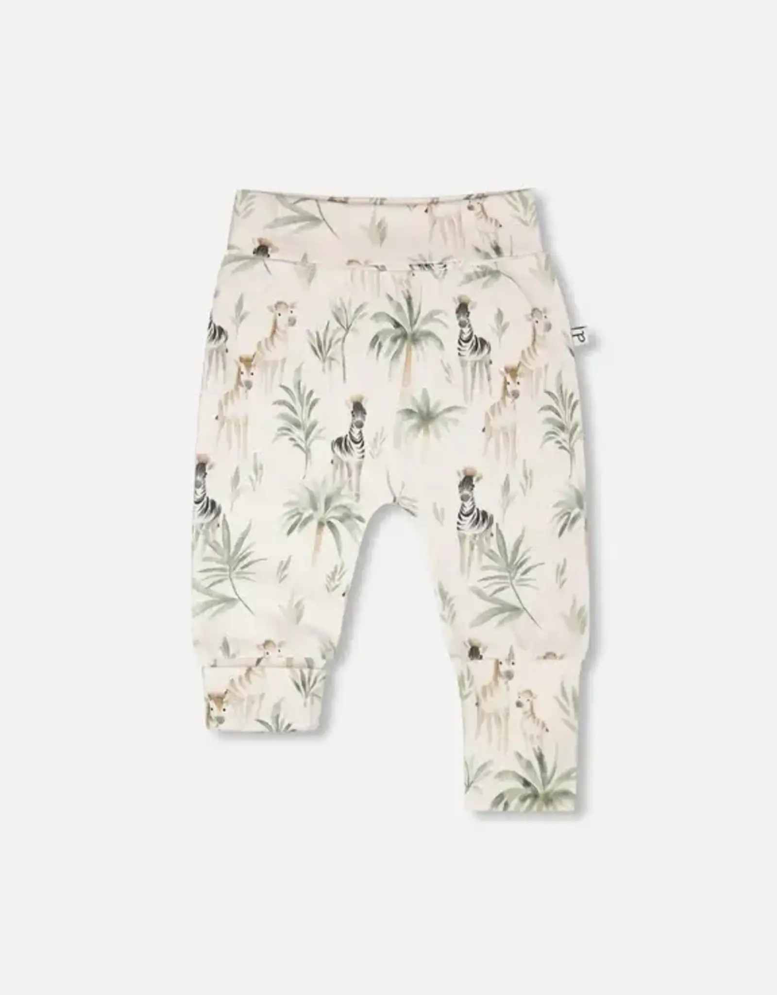 Deux Par Deux Zebra Jungle Jersey Pant