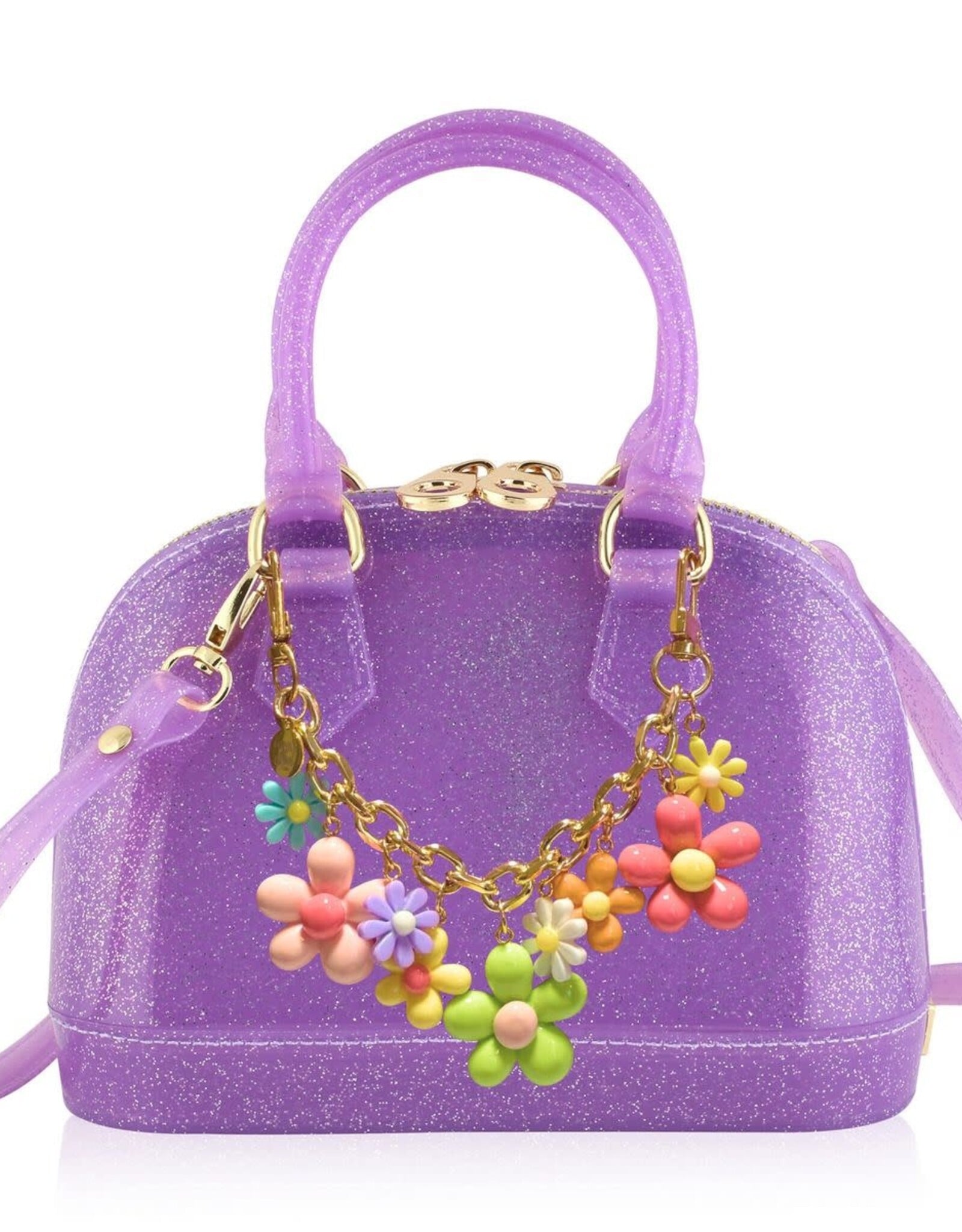 Carrying Kind Cate: Purple Sparkle Flower Power