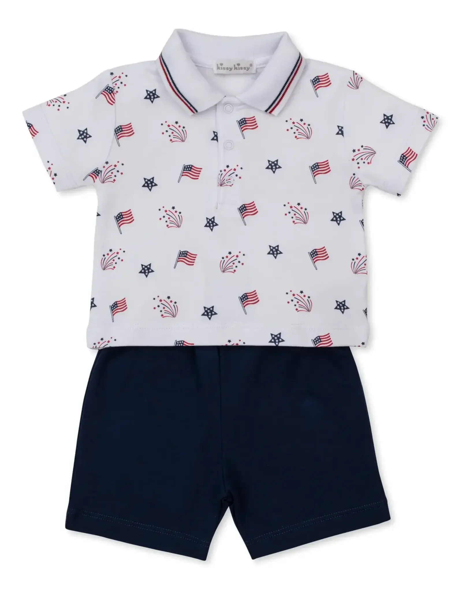 Kissy Kissy Star Spangled Freedom Bermuda Set