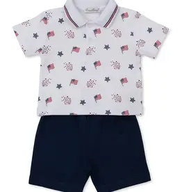Kissy Kissy Star Spangled Freedom Bermuda Set