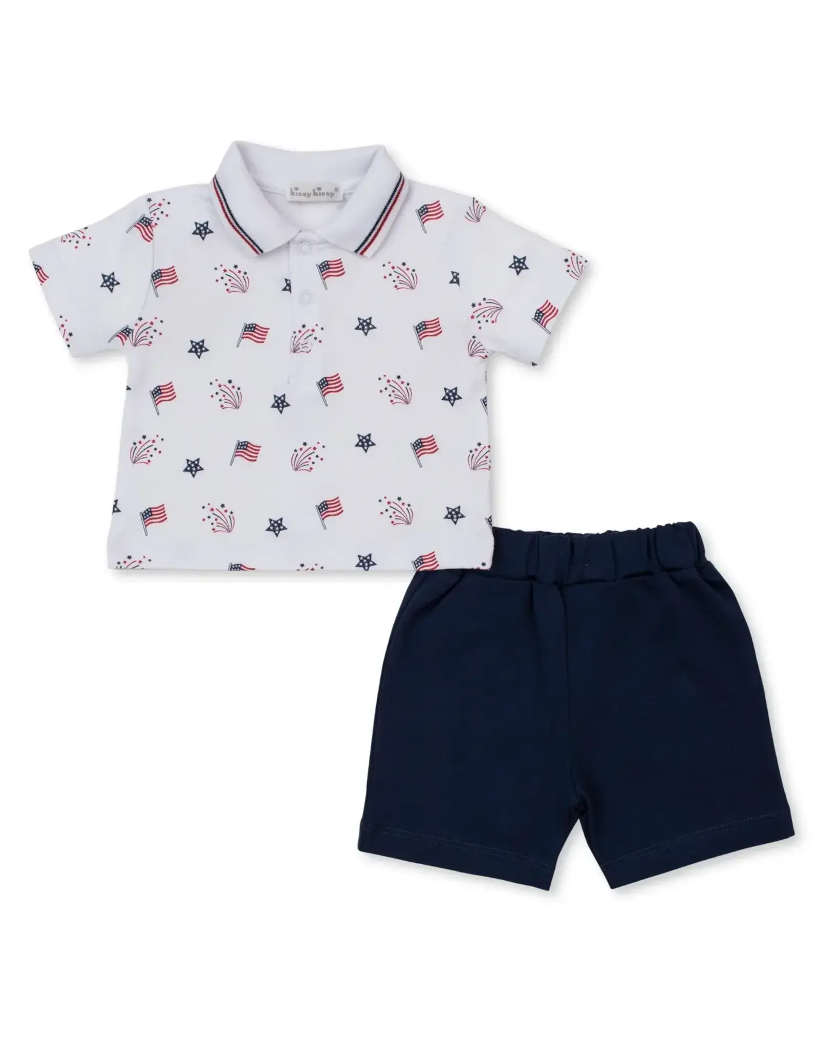 Kissy Kissy Star Spangled Freedom Bermuda Set