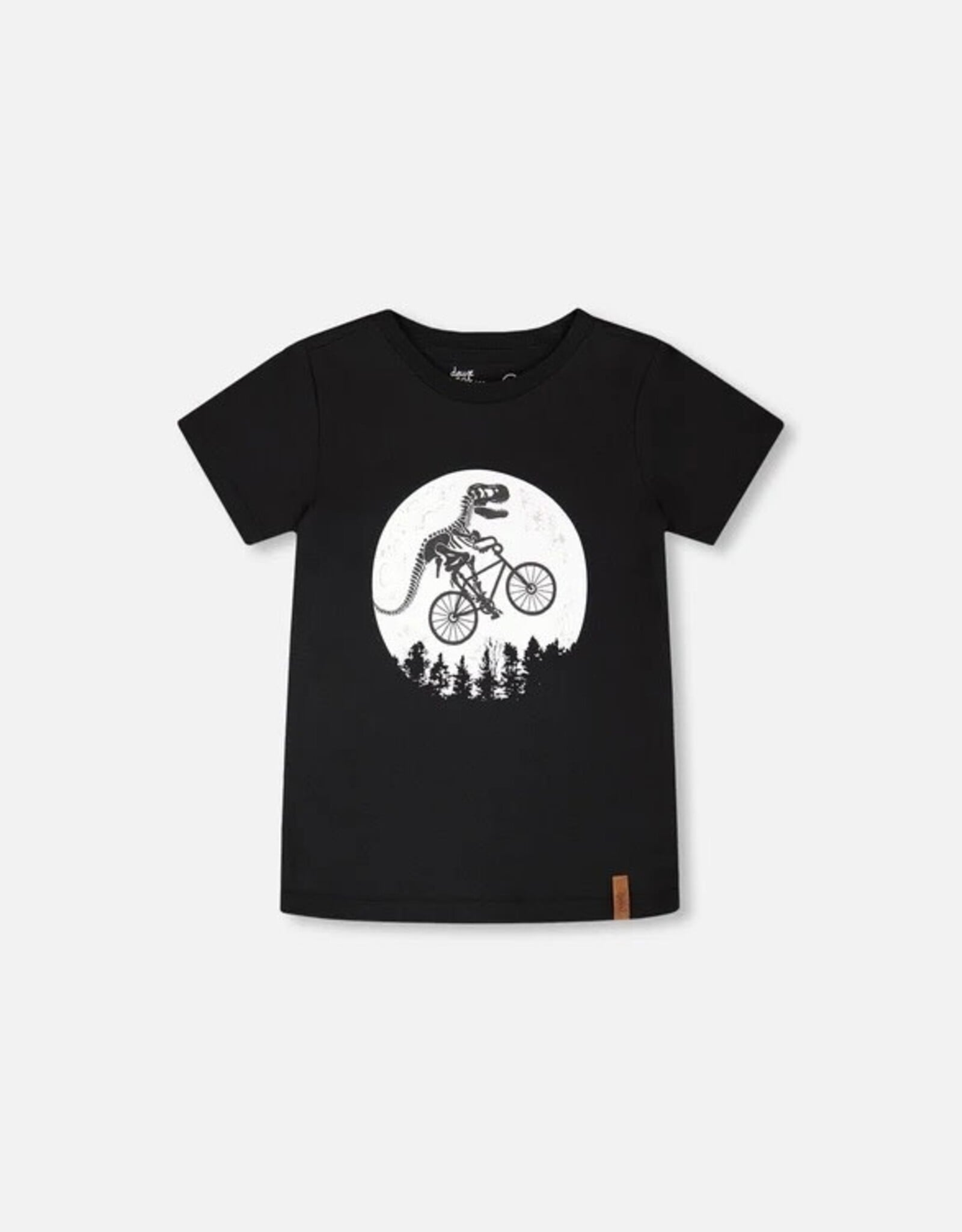 Deux Par Deux Anthracite Dino Bike T-Shirt
