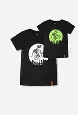 Deux Par Deux Anthracite Dino Bike T-Shirt