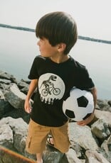 Deux Par Deux Anthracite Dino Bike T-Shirt