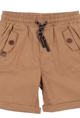 Noruk Taupe Bermudas with Tie Waist