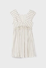 Mayoral Ocher Striped Dress w/Belt