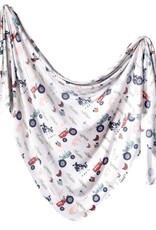 Copper Pearl Jo Knit Swaddle Blanket