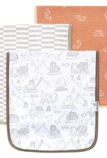 Copper Pearl Gage Burp Cloths