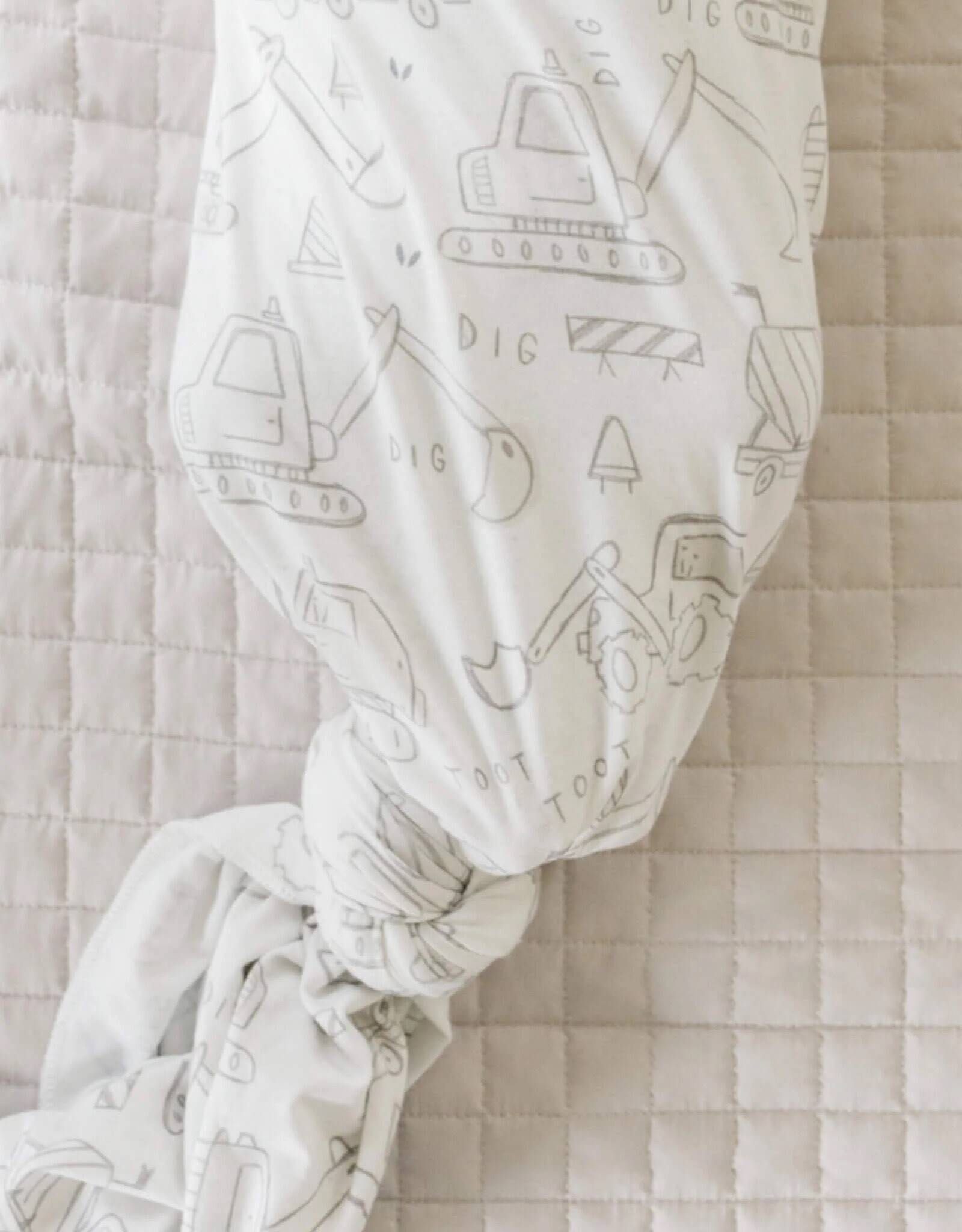 Copper Pearl Knit Swaddle Blanket-Gage