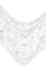 Copper Pearl Knit Swaddle Blanket-Gage