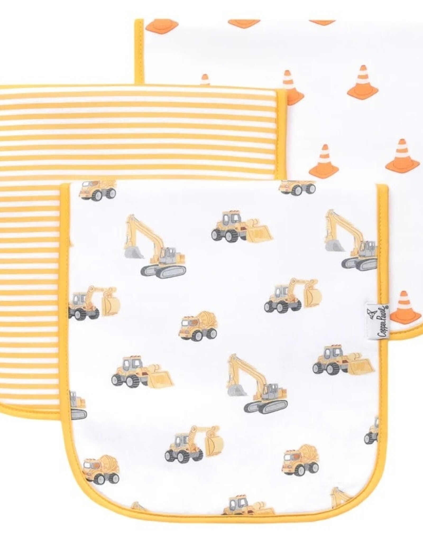 Copper Pearl Dozer Burp Cloth Set