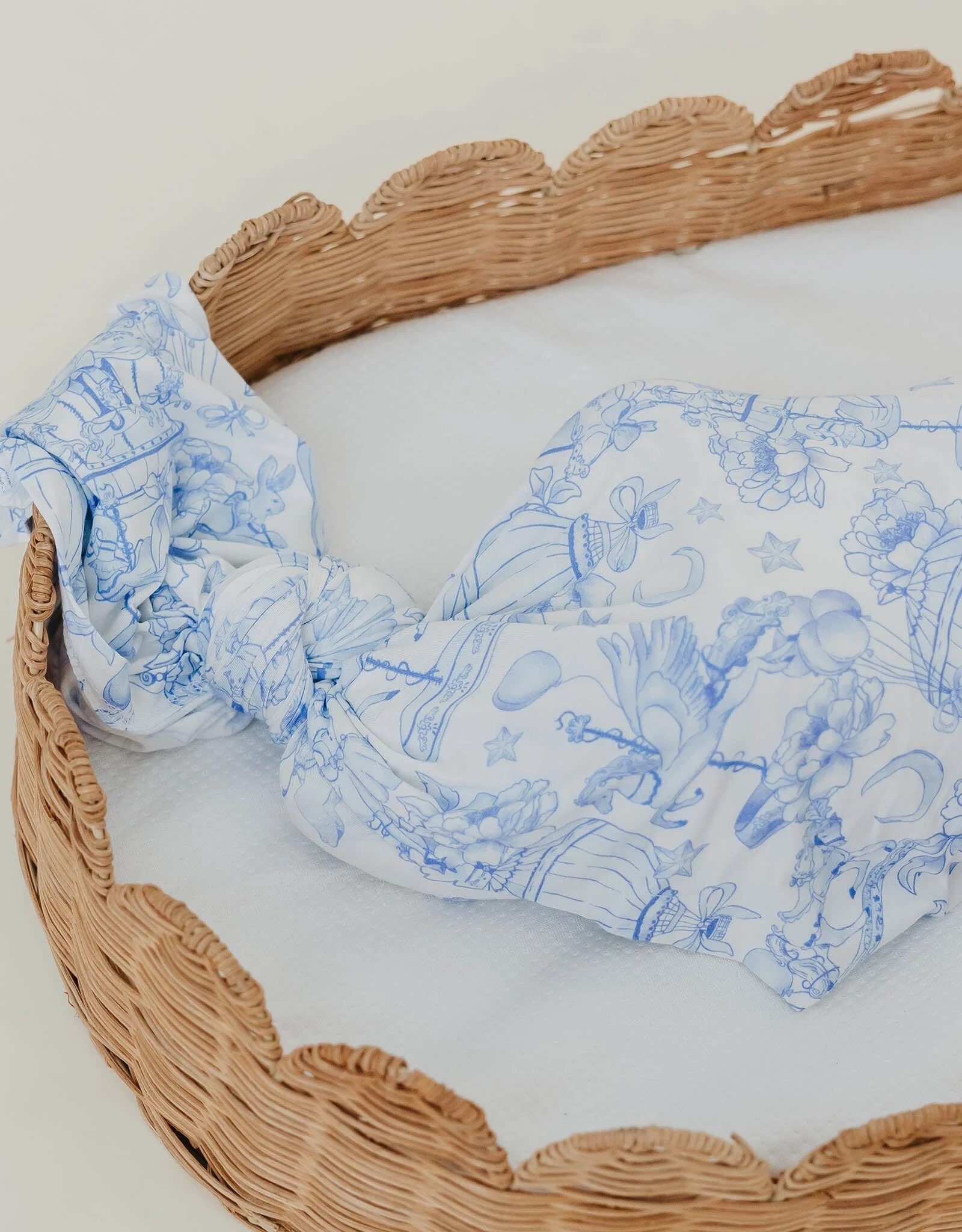 Copper Pearl Vintage Carnival Bamboo Swaddle