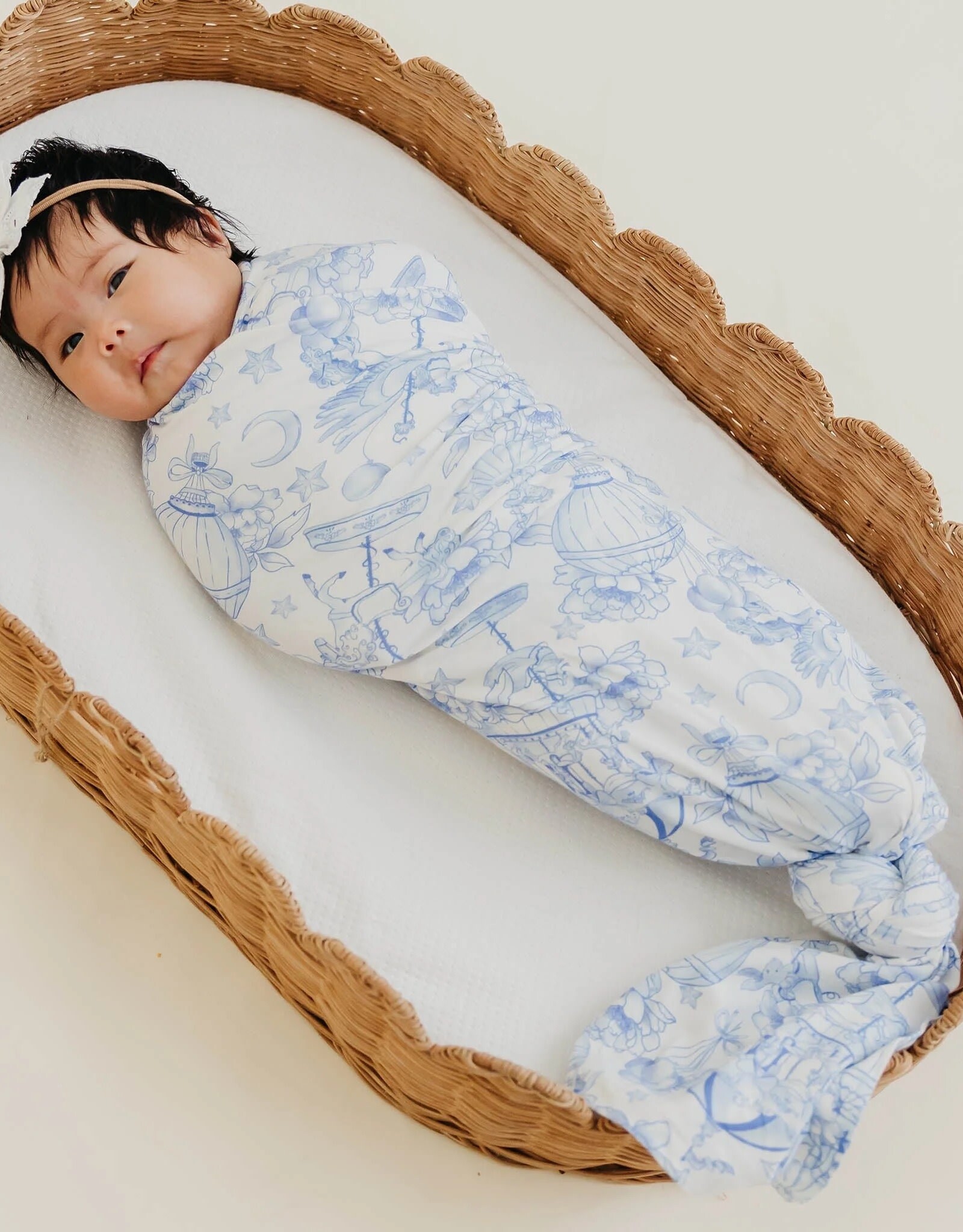 Copper Pearl Vintage Carnival Bamboo Swaddle