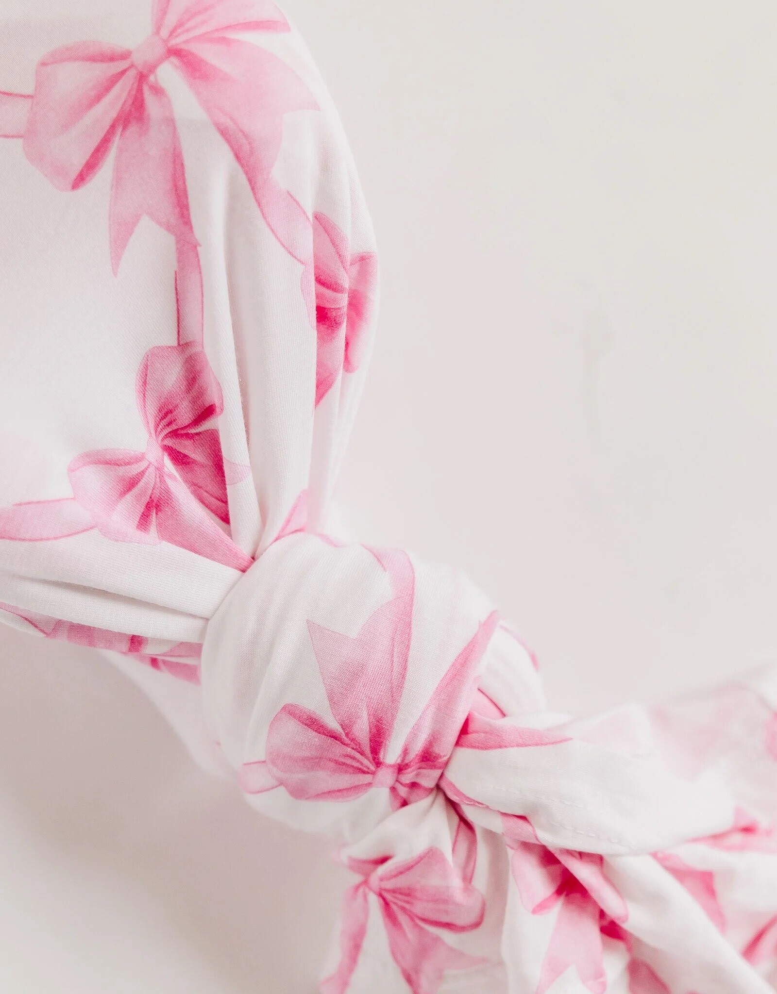Copper Pearl Bow My Gosh Bamboo Swaddle