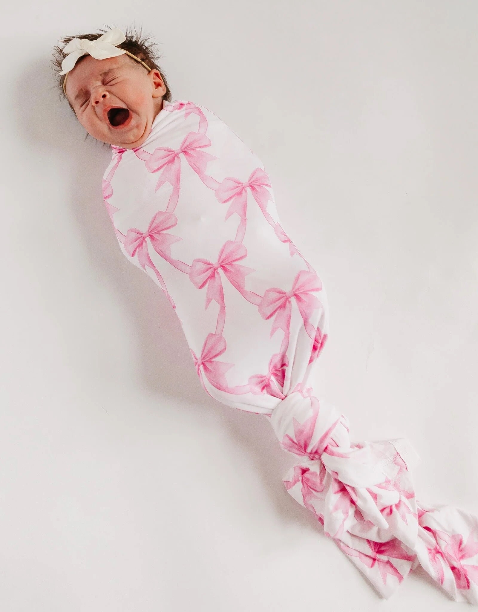 Copper Pearl Bow My Gosh Bamboo Swaddle