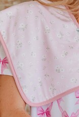 Copper Pearl Bow My Gosh Burp Cloth Set