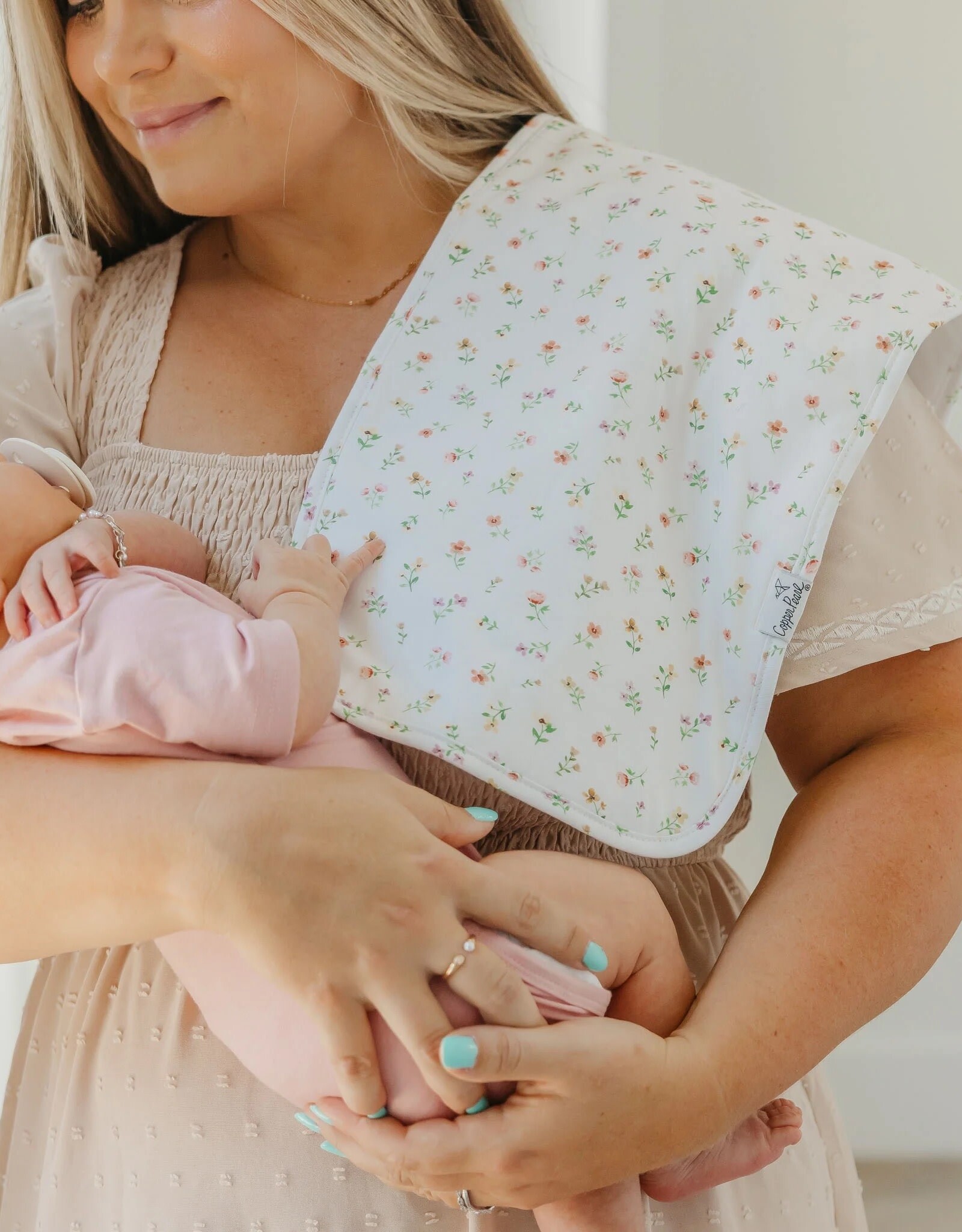 Copper Pearl Natalie Burp Cloths