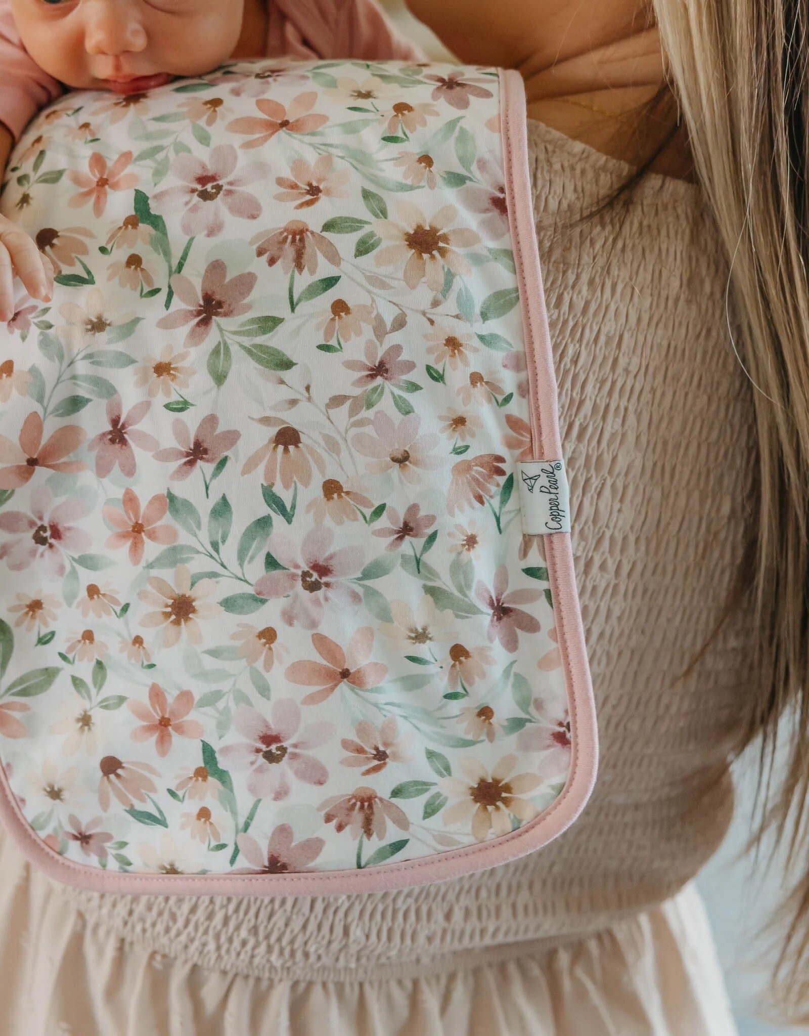 Copper Pearl Natalie Burp Cloths