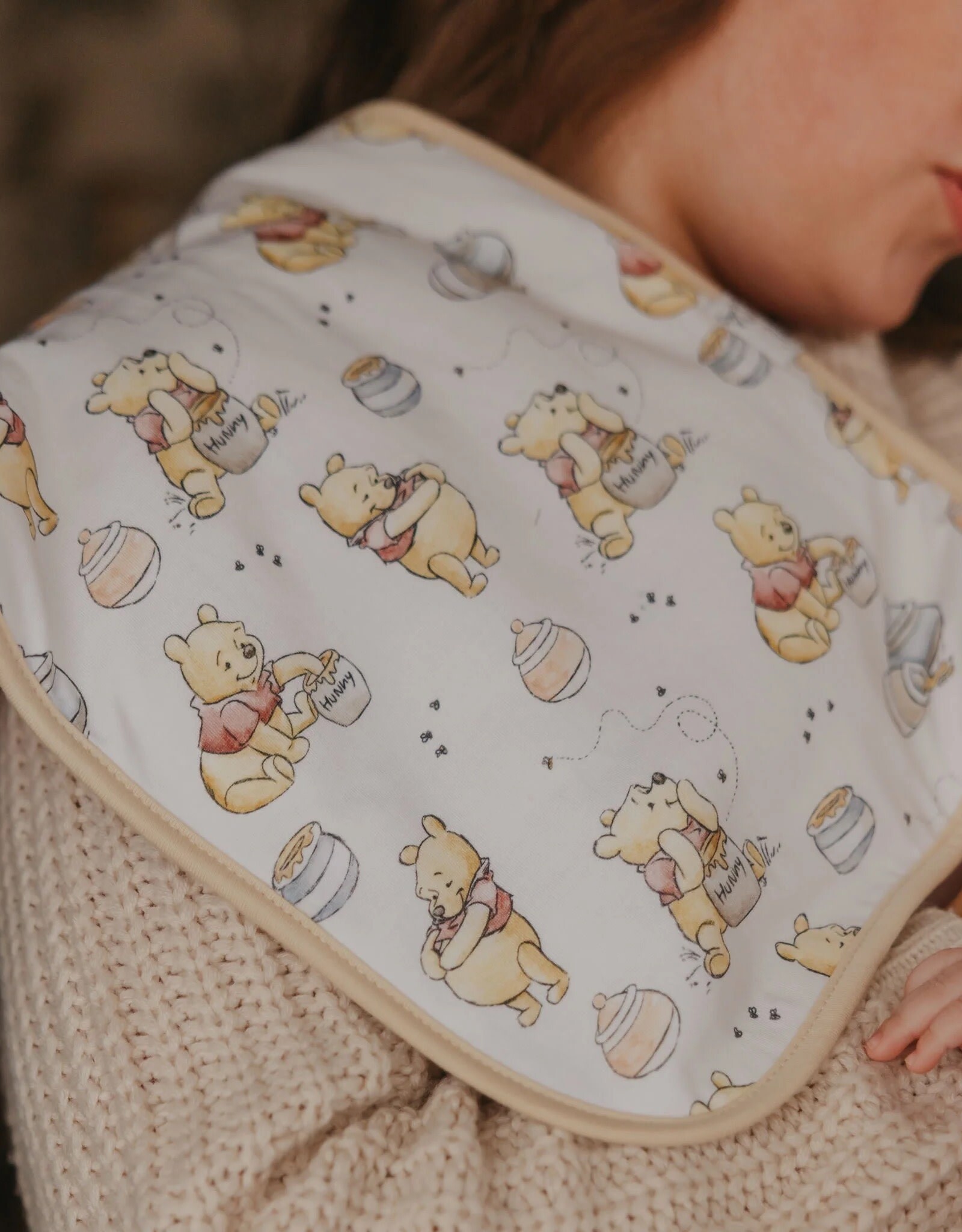 Copper Pearl Hundred Acre Woods Burp Cloths