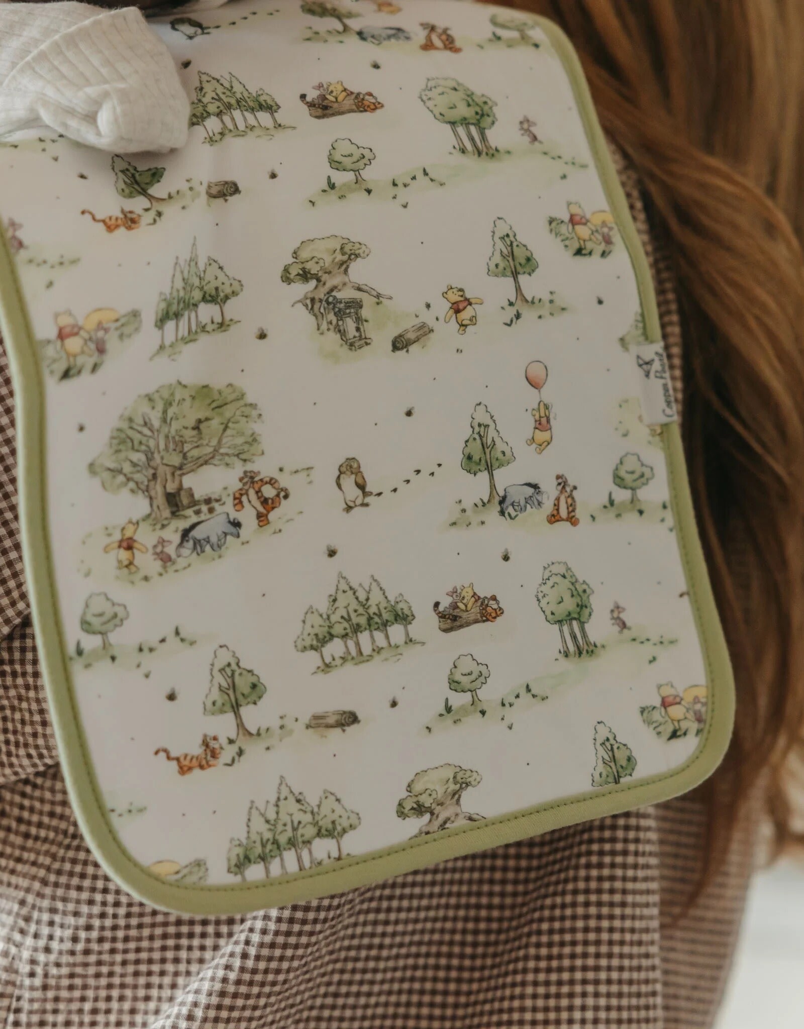 Copper Pearl Hundred Acre Woods Burp Cloths