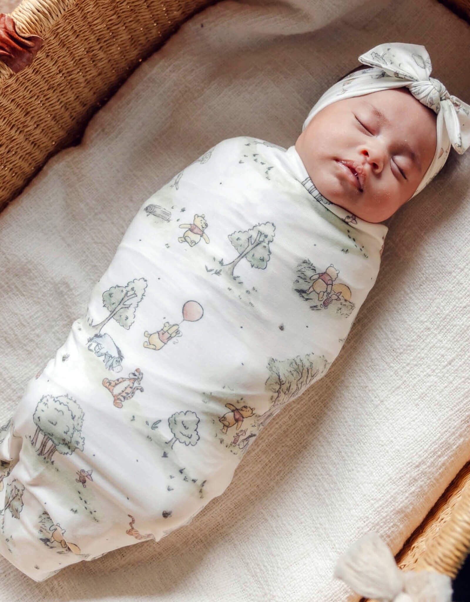 Copper Pearl Hundred Acre Woods Knit Swaddle Blanket