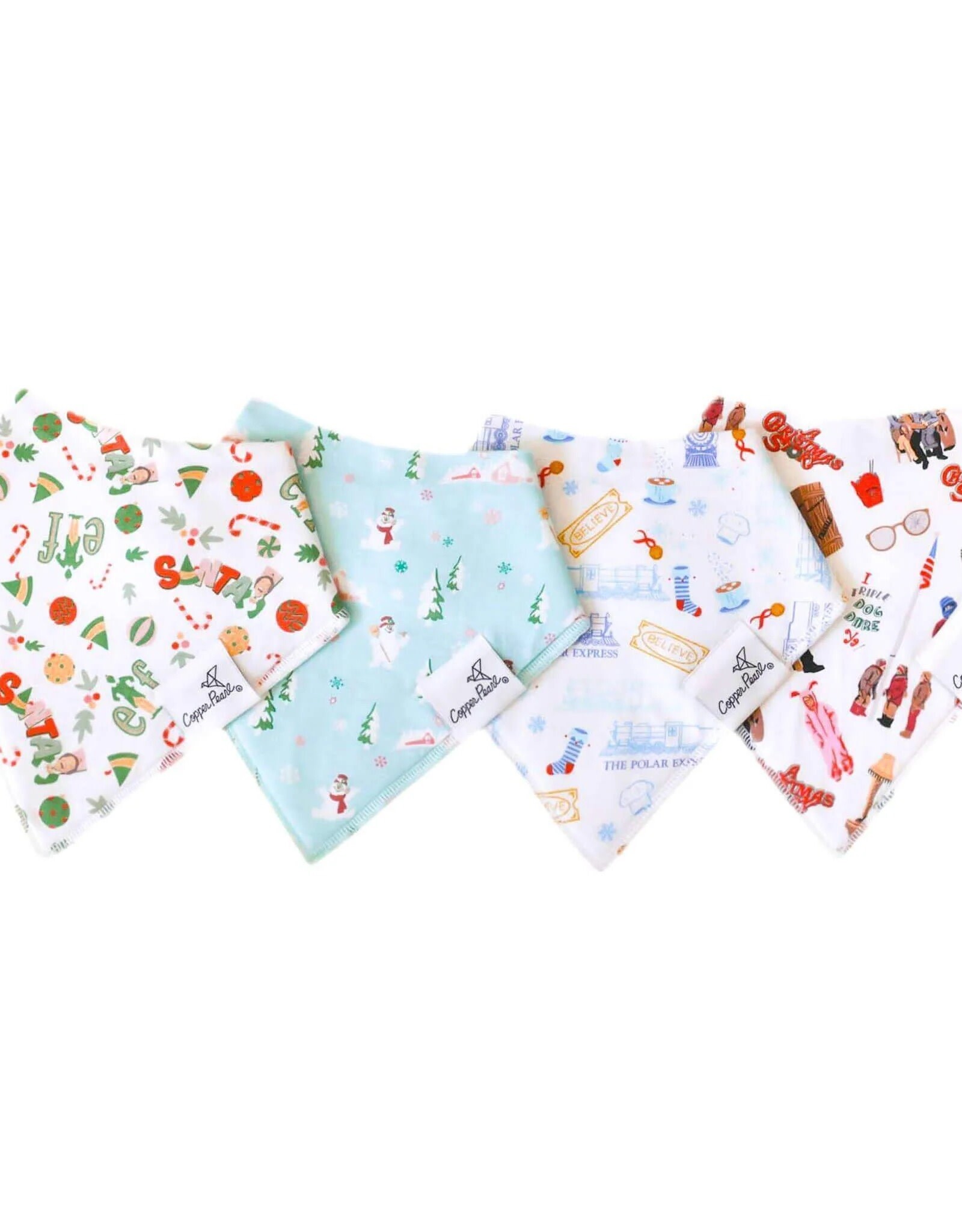 Copper Pearl Christmas Classics Bandana Bibs
