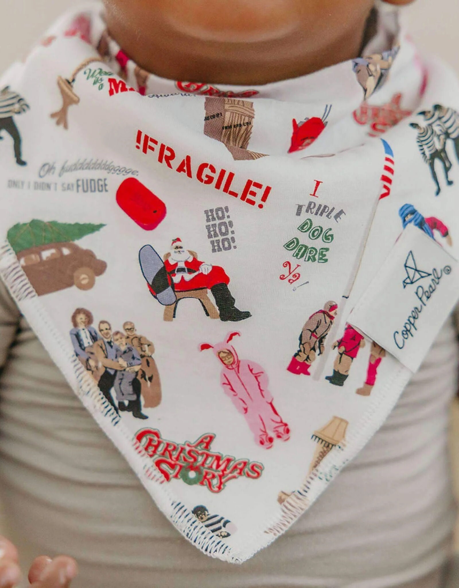 Copper Pearl Christmas Classics Bandana Bibs