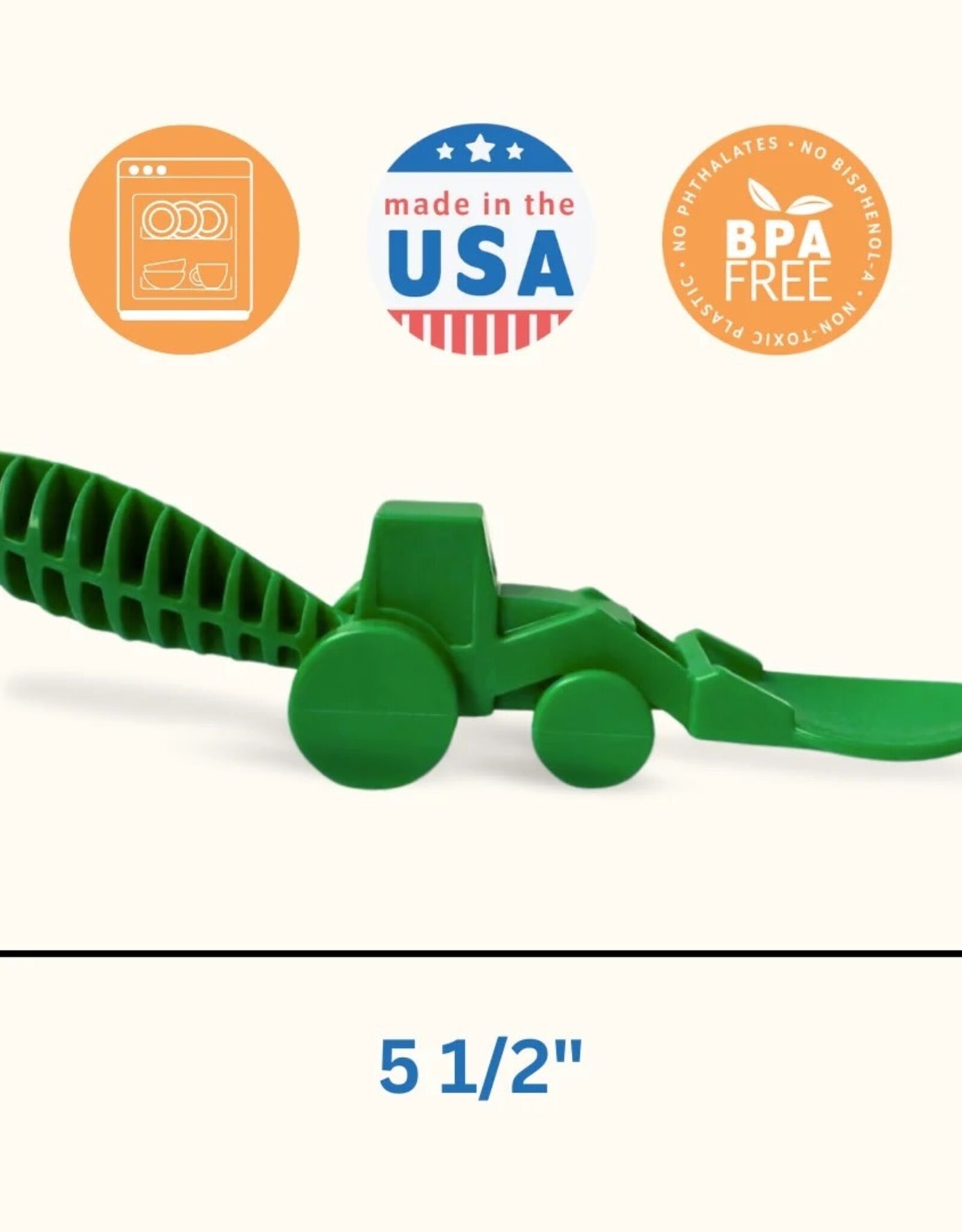 Constructive Eating Blue Tractor Utensils