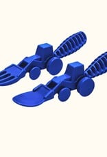 Constructive Eating Blue Tractor Utensils