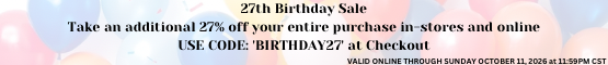 27th Birthday Sale