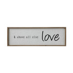 Creative Coop Wood Framed Wall Decor "& Above All Else"