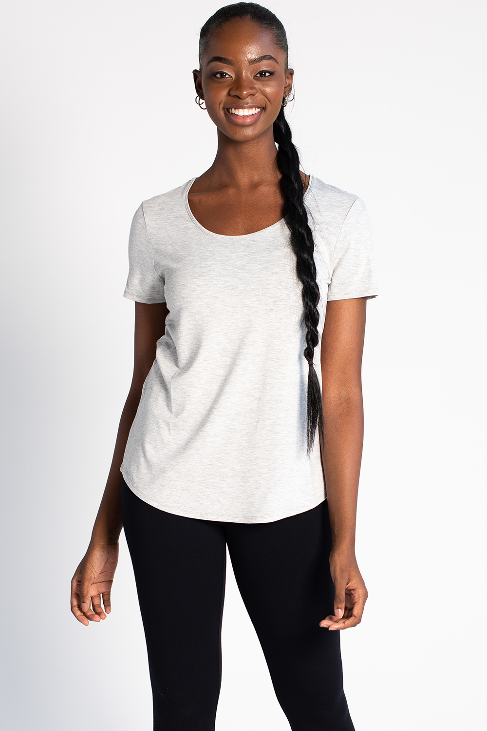 Brenda U Neck Tee Hampton Home Living