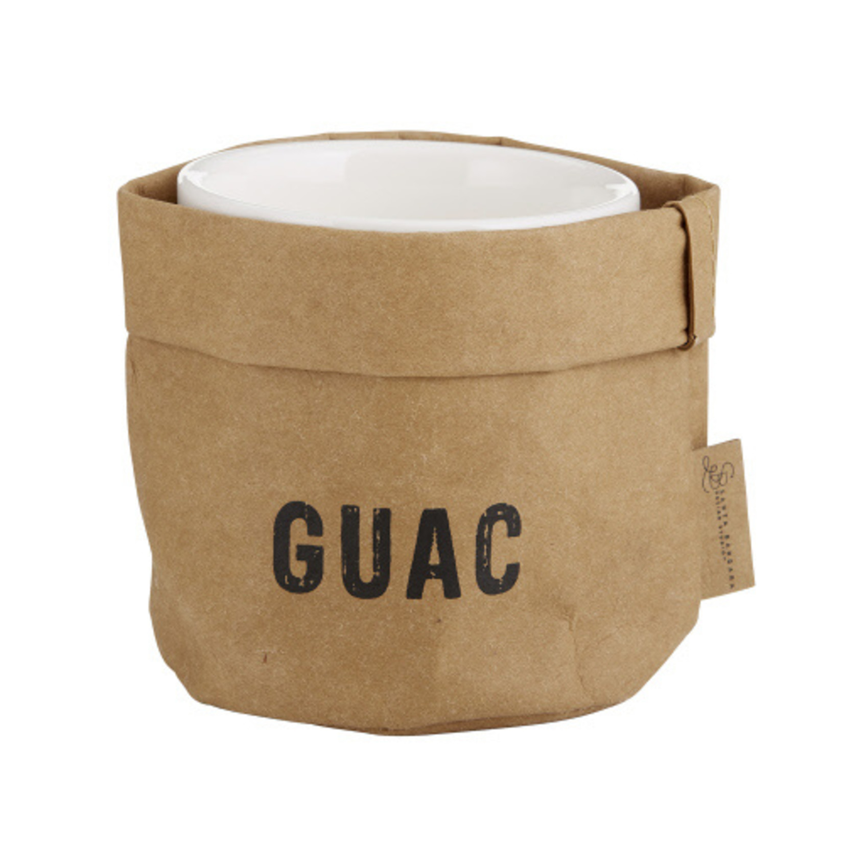 Creative Brands Washable Paper Guacamole Holder with Ceramic Dish