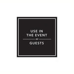 Harman "Use In The Event Of Guests" Printed Cocktail Napkin