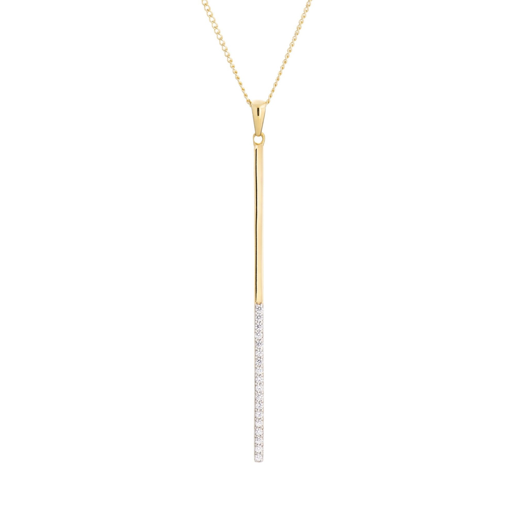 Lolo Jewellery Pin Drop Pendant - Gold