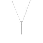 Lolo Jewellery Pin Drop Pendant - Silver