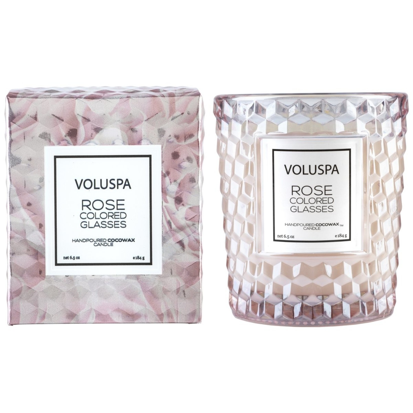 Voluspa Rose Coloured Glasses Classic Candle - 6.5oz