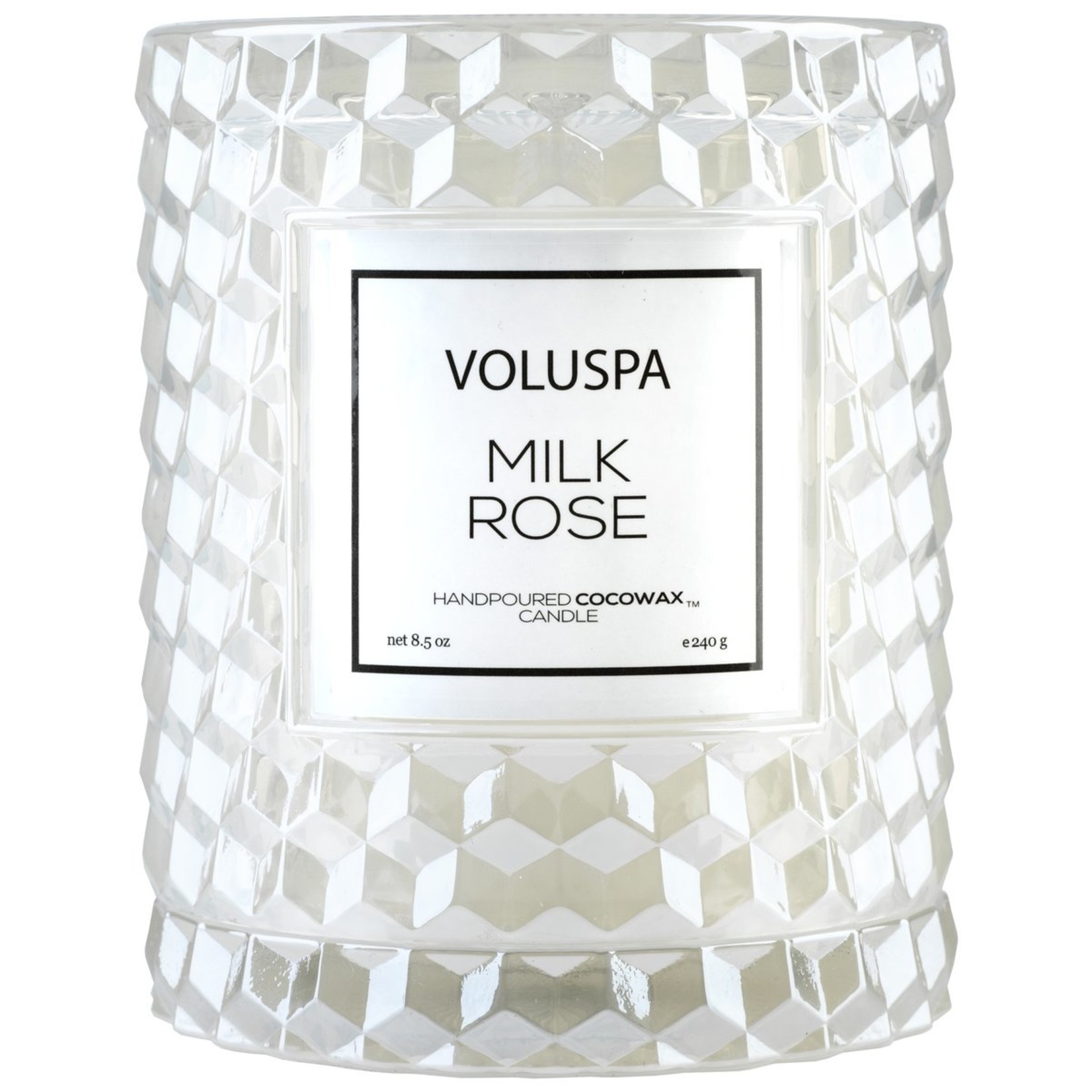 Voluspa Milk Rose Cloche Candle