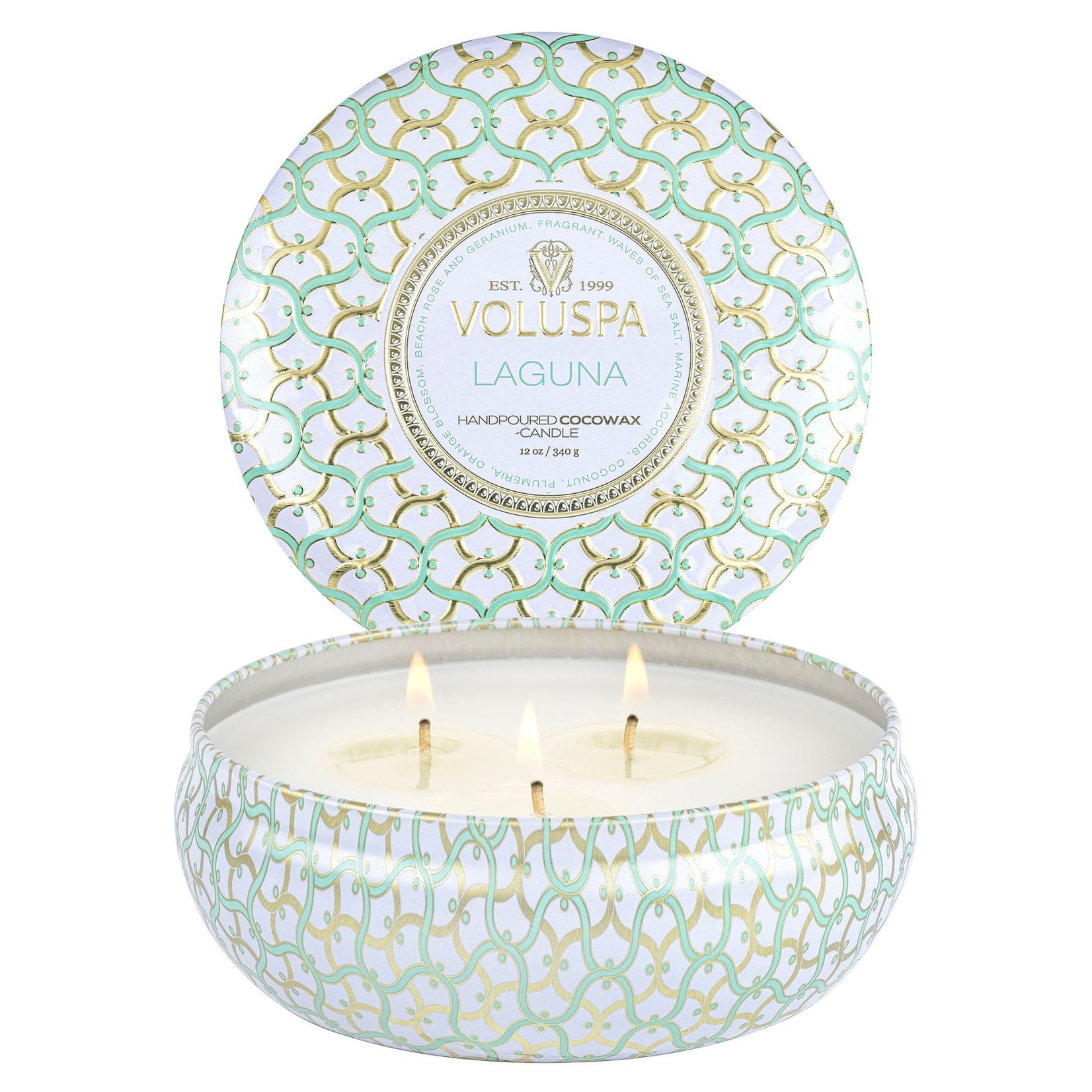 Voluspa Laguna 3 Wick Tin Candle