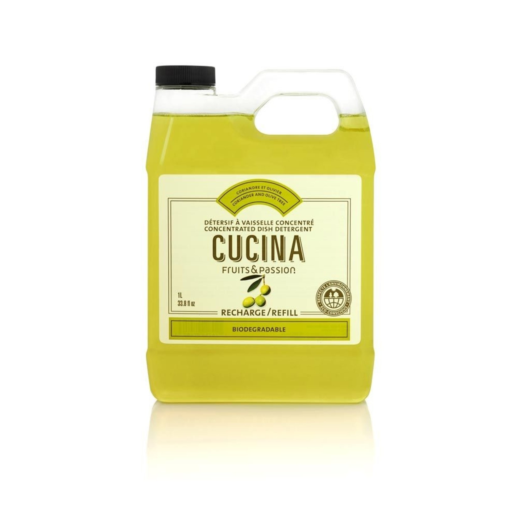 Cucina Concentrated Dish Detergent Refill - Coriander and Olive Tree