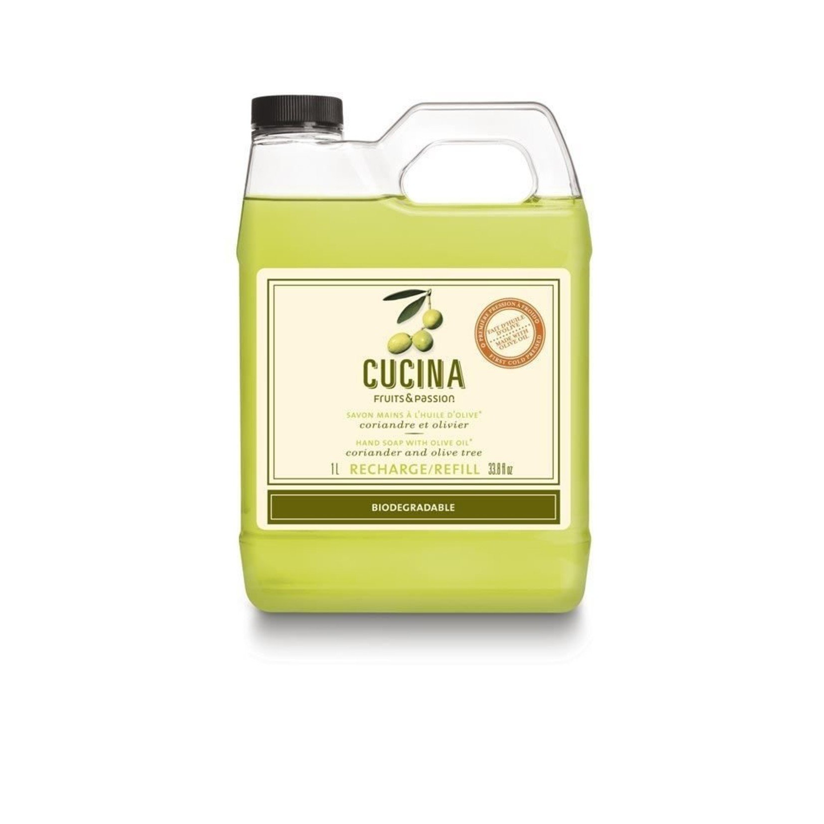 Cucina Hand Soap with Olive Oil Refill - Coriander and Olive Tree