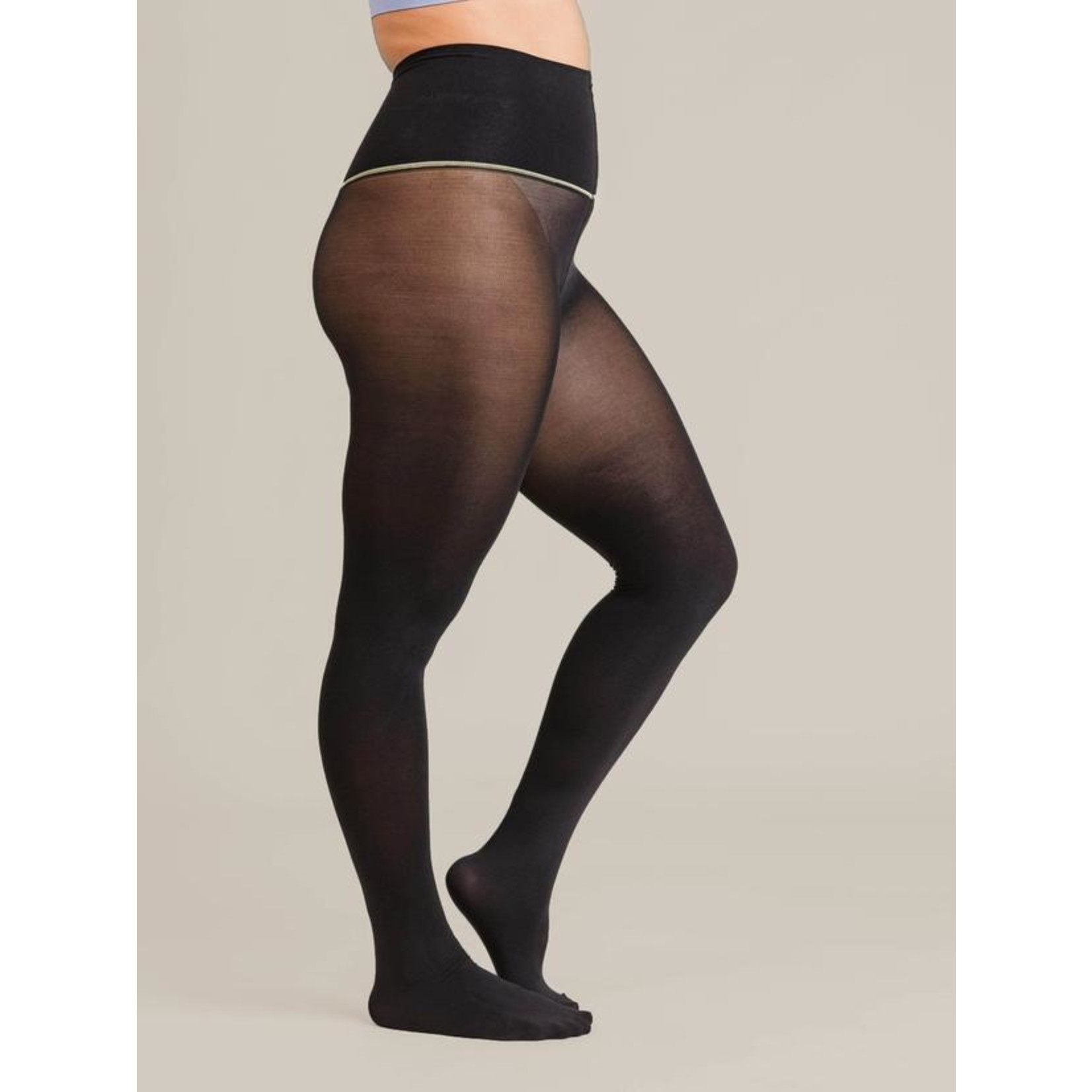 Semi opaque tights, soft microfiber, without pattern