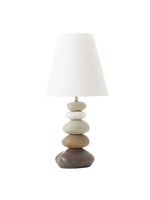 Torre & Tagus Olso Ceramic Stacked Stone Table Lamp