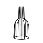 Torre & Tagus Wire Bottle Vase 8.5" - Black