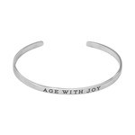 Waxing Poetic Age With Joy Cuff - Sterling Silver
